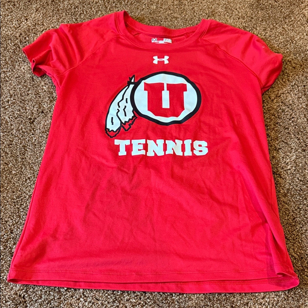 Under Armour Bright Red Tennis Tee